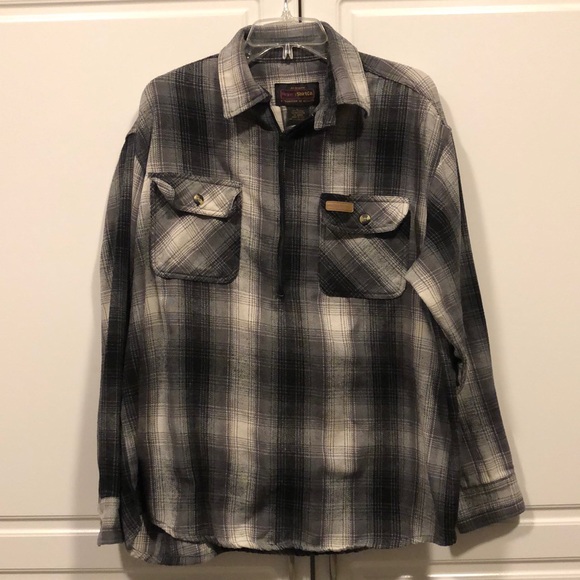 Hickory Shirt Co. Shirts Hickory Shirt Mens Large L Plaid Half Zip